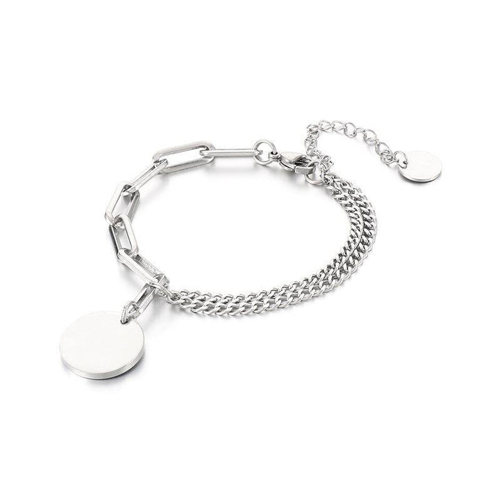 Kalen Loop Round Blank ID Bracelet For Women - kalen