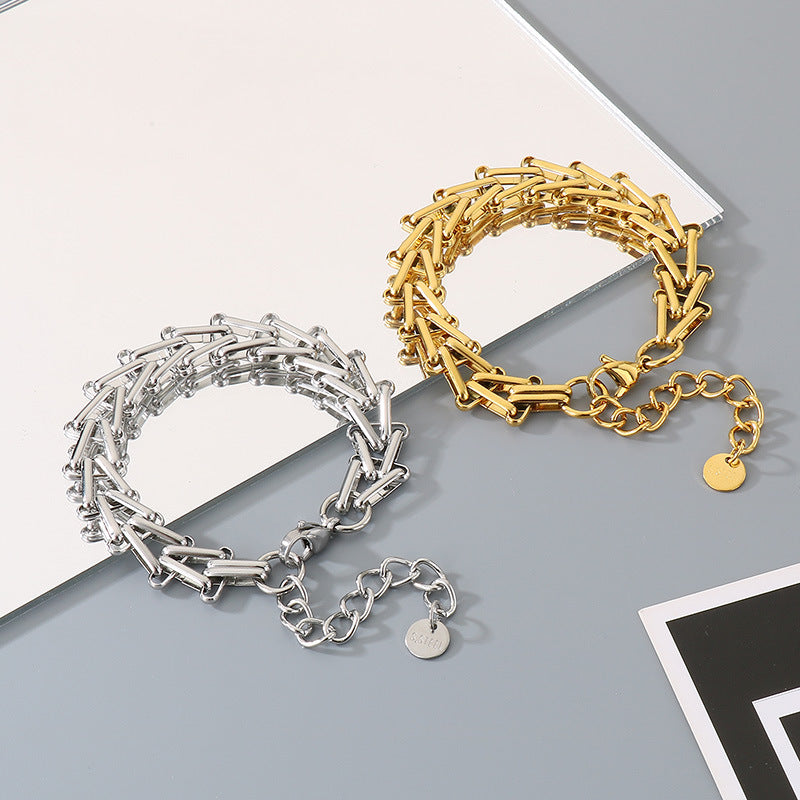 Stainless Steel Chain Bracelet - view 1