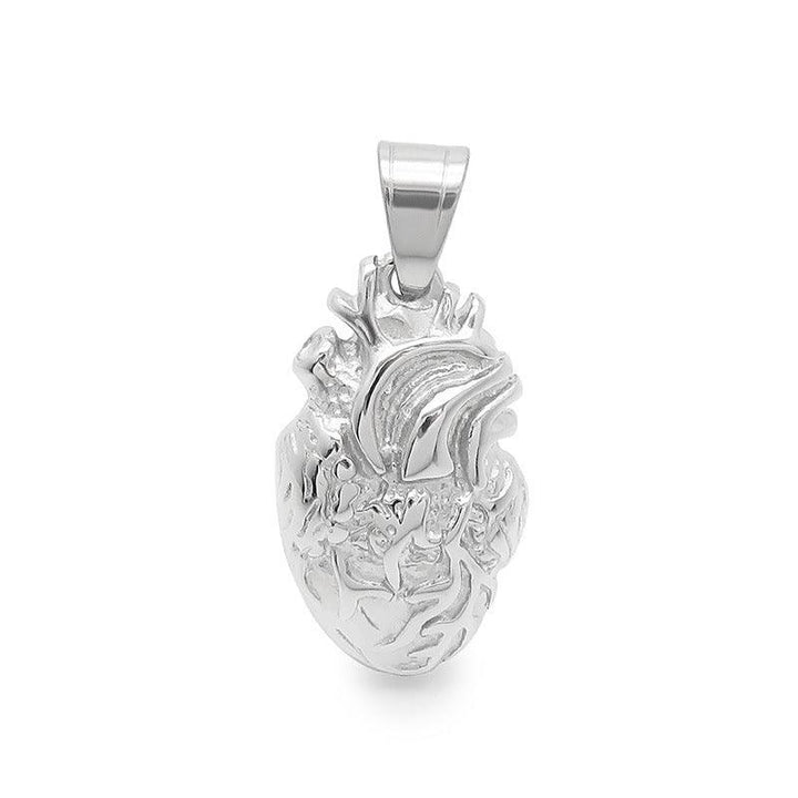 Kalen Heart Gold Plated Stainless Steel Pendant Necklace for Men Women - kalen