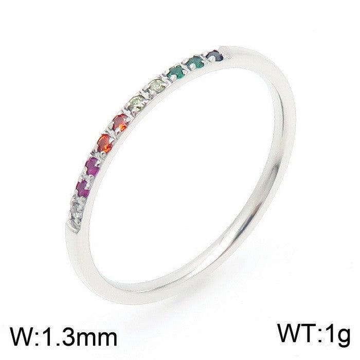 Kalen Wholesale Stainless Steel Zircon Rings for Women - kalen