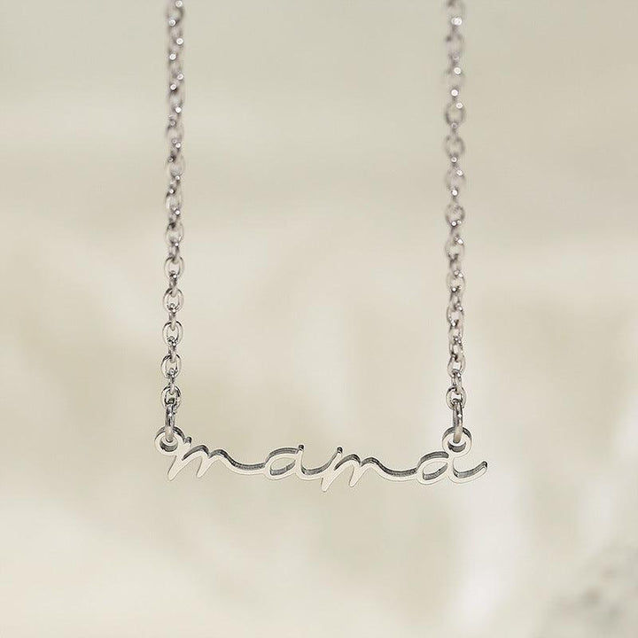 Kalen Mama Letters Mother Pendant Necklace For Women - kalen