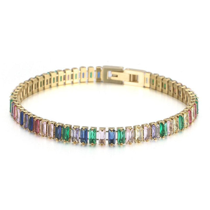 Kalen 6mm Stainless Steel Zircon Tennis Chain Wholesale Bracelet - kalen