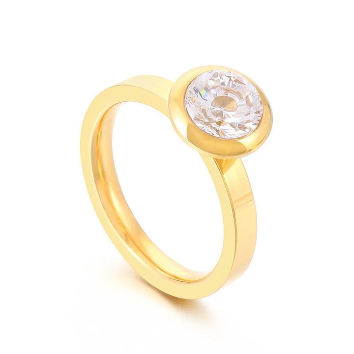 KALEN Wholesale Stainless Steel Zircon Rings For Women - kalen