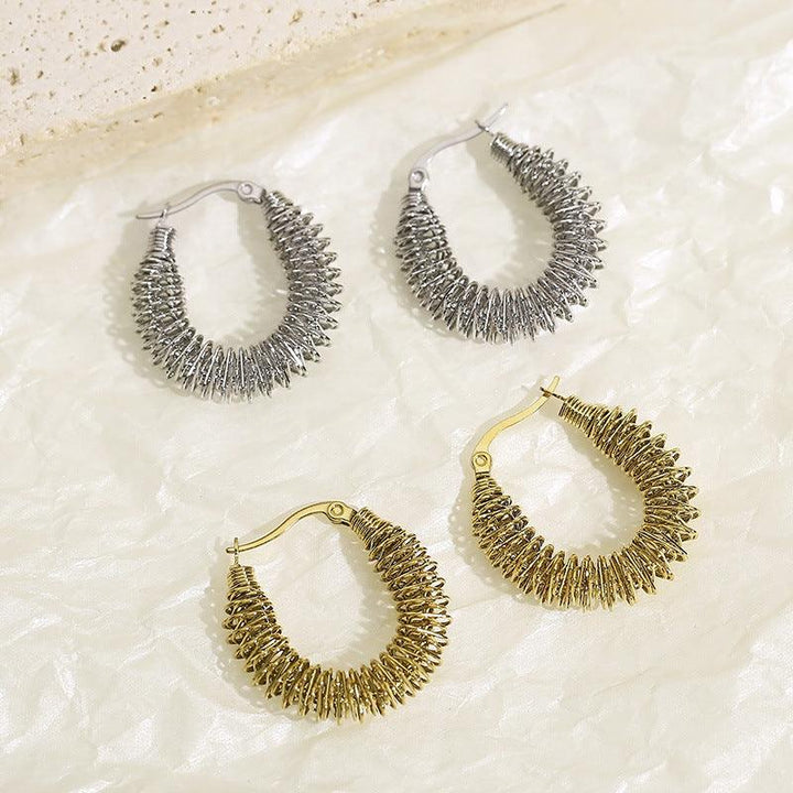 Kalen Stainless Steel Wholesale Hoop Earrings for Women - kalen