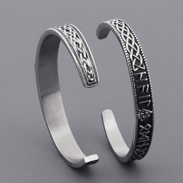 Kalen Viking Amulet Mjolnir Thor Hammer Cuff Bracelet Bangle For Men - kalen