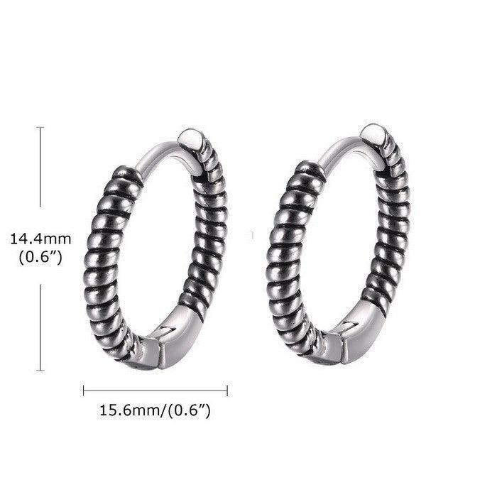 Kalen Punk Casting Hoop Earrings for Men Women - kalen