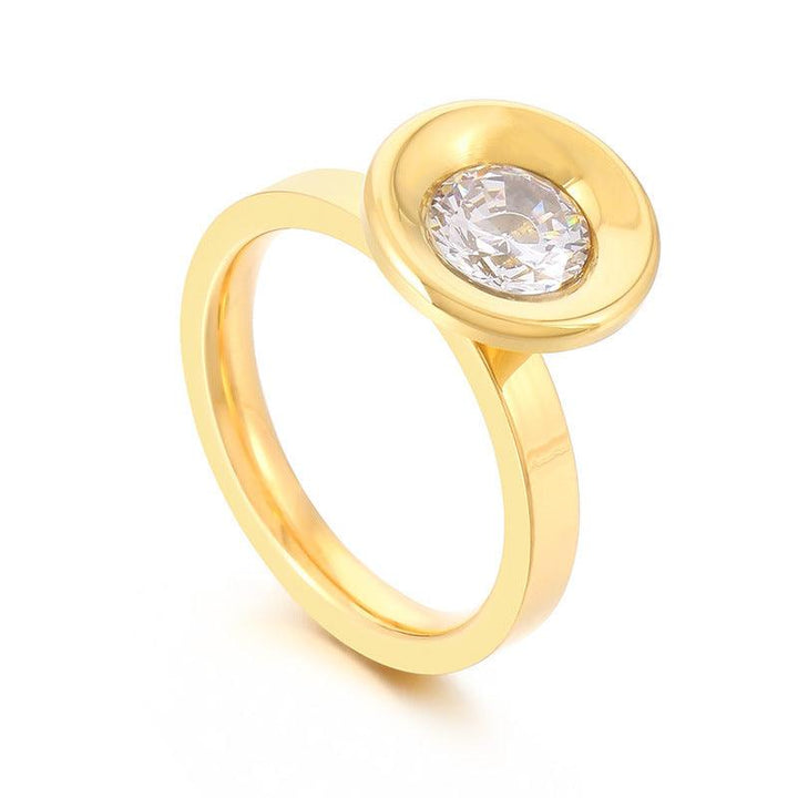 KALEN Wholesale Stainless Steel Zircon Rings For Women - kalen