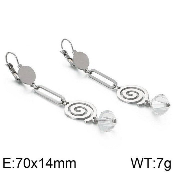 Kalen Stainless Steel Geometry Drop Earrings for Women - kalen