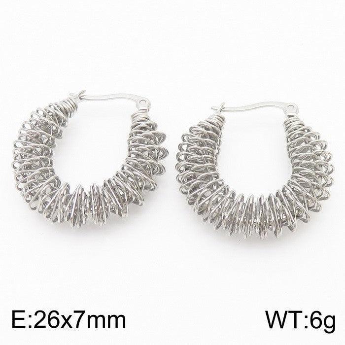 Kalen Stainless Steel Wholesale Hoop Earrings for Women - kalen