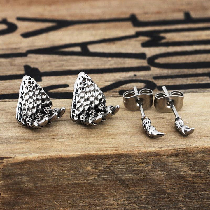 Kalen Punk Casting Claw Stud Earrings for Men Women - kalen