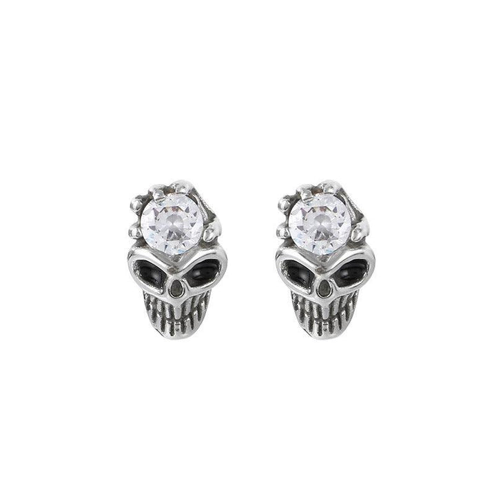 Kalen Punk Casting Skull Stud Earrings for Men Women - kalen