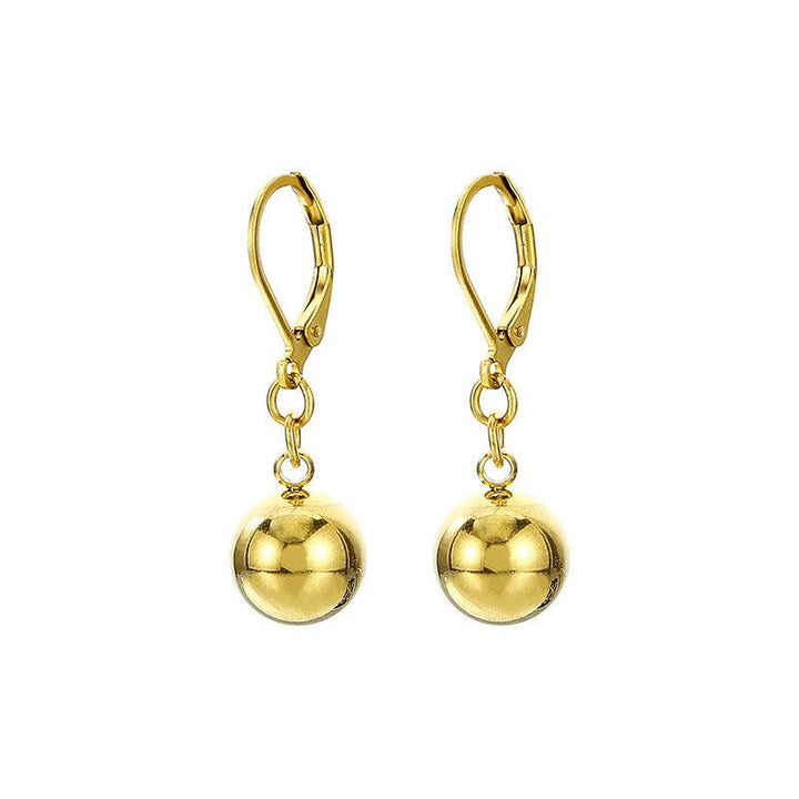 Kalen Stainless Steel Ball Wholesale Hoop Drop Earrings for Women - kalen