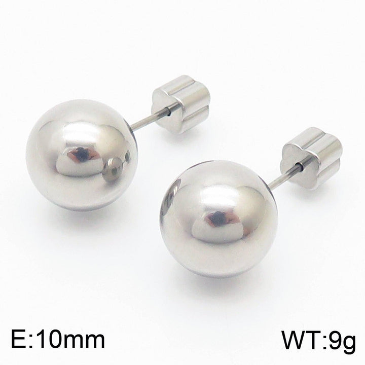 Kalen 4/6/8/10mm Stainless Steel Ball Stud Earrings - kalen