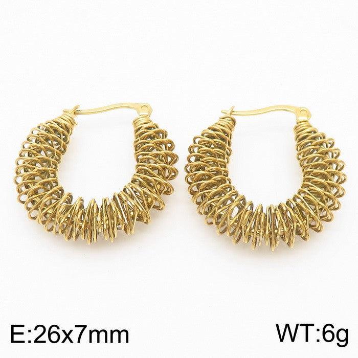 Kalen Stainless Steel Wholesale Hoop Earrings for Women - kalen