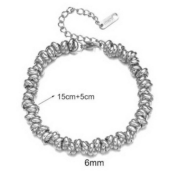 Kalen 6mm Stainless Steel Bead Chain Bracelet for Women - kalen