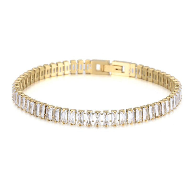 Kalen 6mm Stainless Steel Zircon Tennis Chain Wholesale Bracelet - kalen