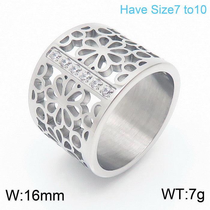 Kalen Wholesale Stainless Steel Gold Plated Geometry Ring for Women - kalen