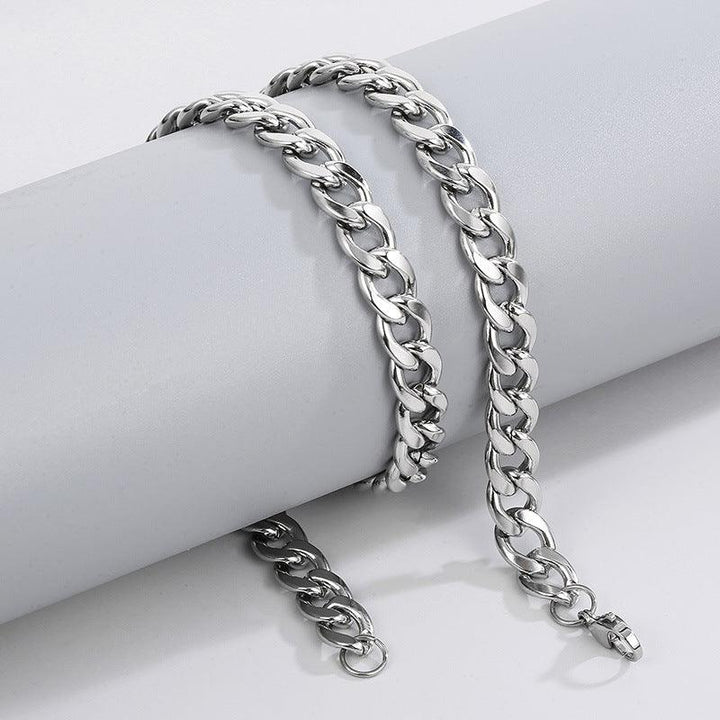 Stainless Steel 3/4/5/6/8/10/11mm Polished Miami Cuban Link Chain Necklace With Lobster Clap - kalen