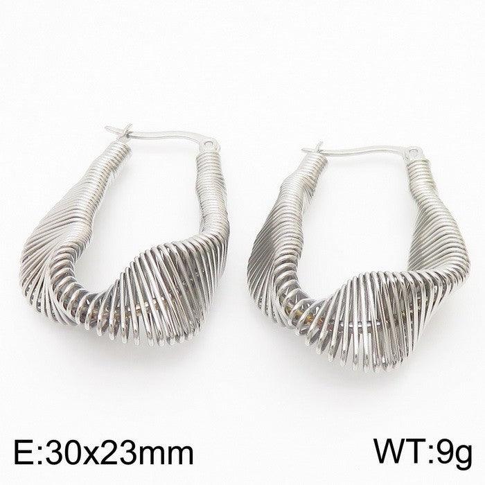 Kalen Stainless Steel Wholesale Hoop Earrings for Women - kalen