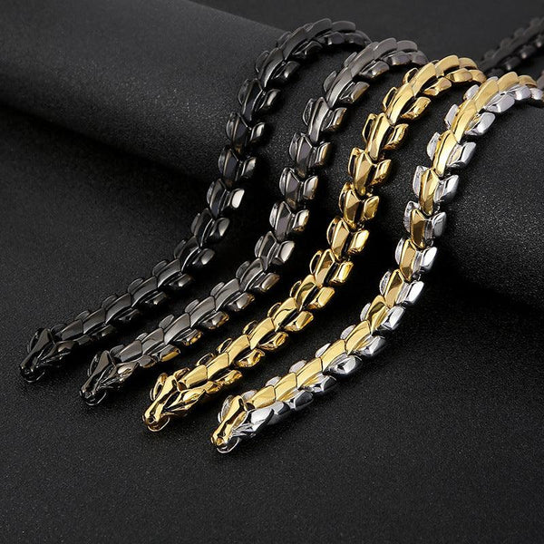 Kalen 15mm Wholesale Stainless Steel Dragon Chain Necklace for Men - kalen