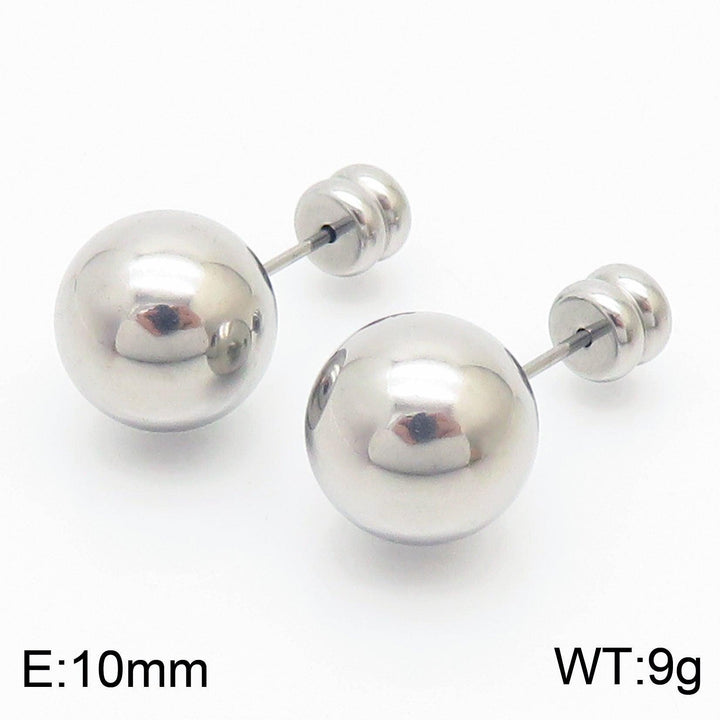 Kalen 4/6/8/10mm Stainless Steel Ball Stud Earrings - kalen