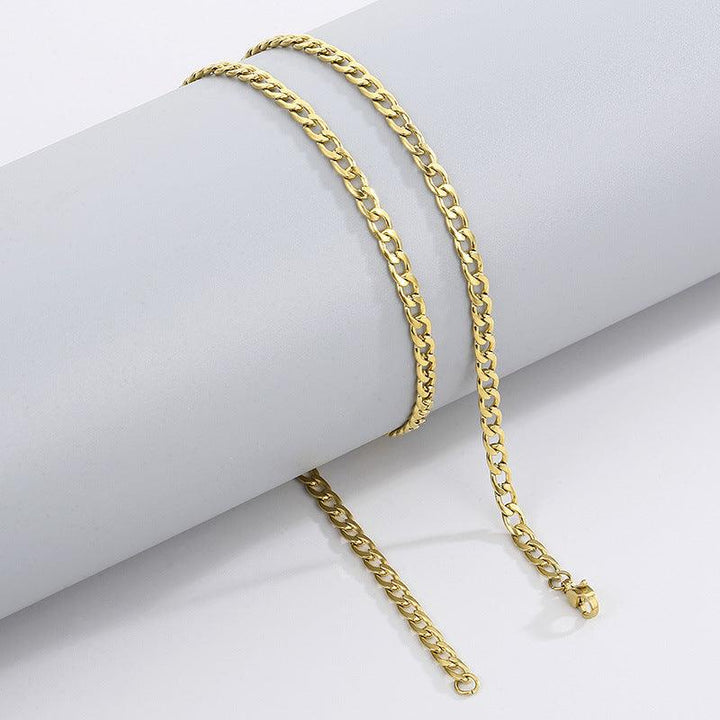 3/4/5/6/8/10/11mm Gold Plated Miami Cuban Link Chain Necklace With Lobster Clap - kalen