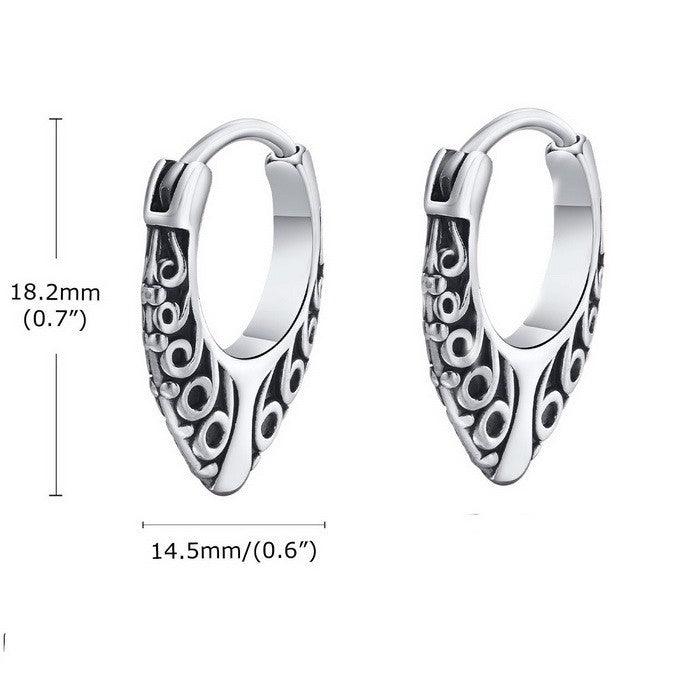 Kalen Punk Casting Hoop Earrings for Men Women - kalen