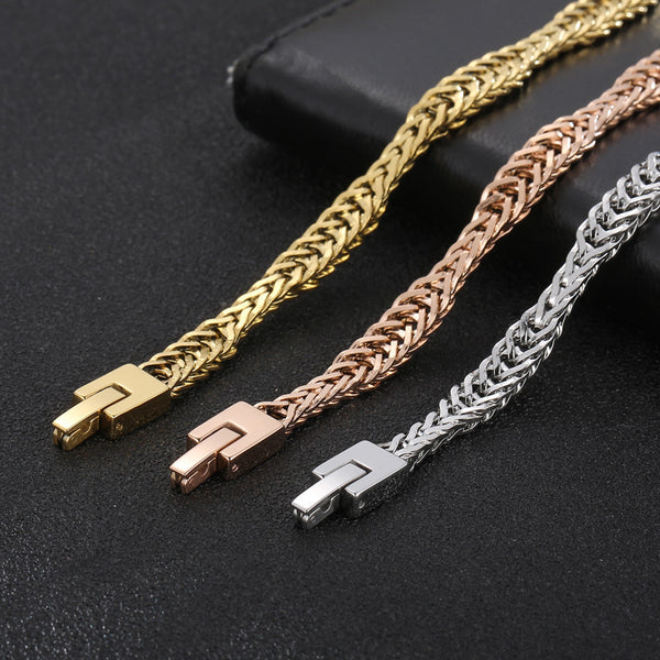 Kalen 7mm Wholesale Stainless Steel Link Chain Necklace for Men Women