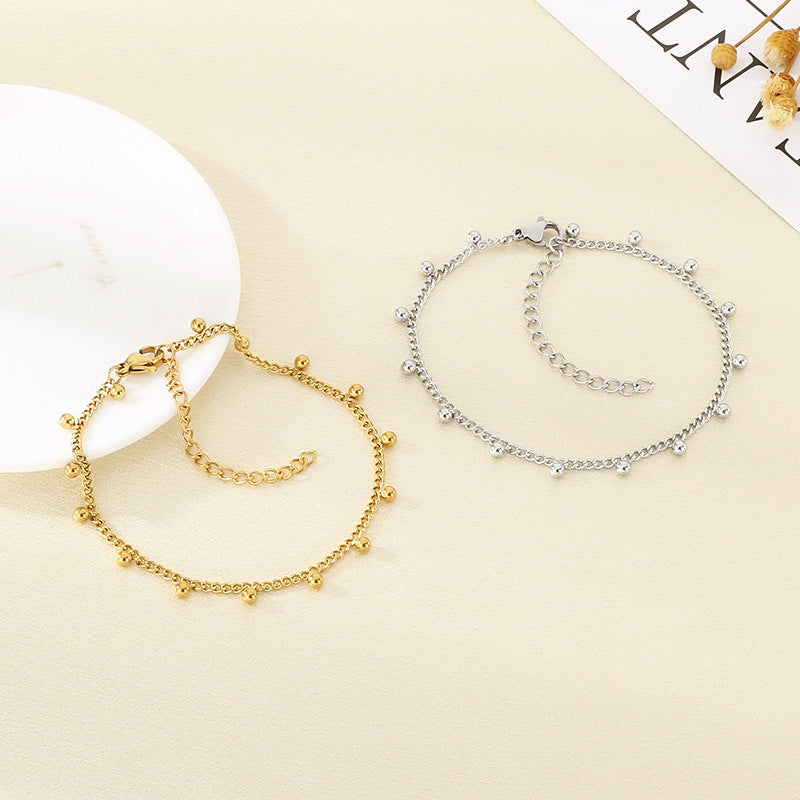 Wholesale Stainless Steel Tassel Bead Bracelets for Women - view 1