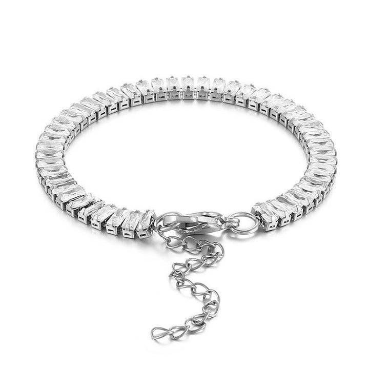 Kalen 6mm Stainless Steel Zircon Tennis Chain Wholesale Bracelet for Women - kalen