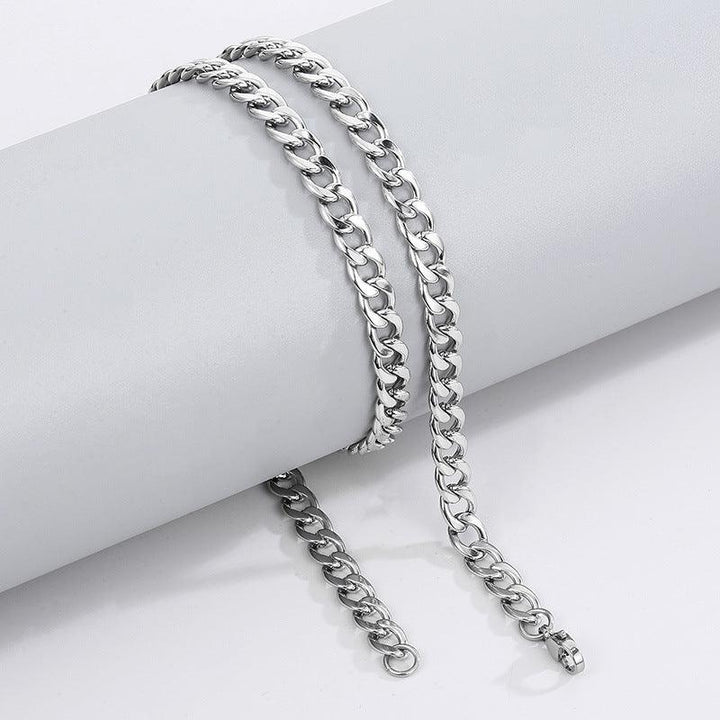 Stainless Steel 3/4/5/6/8/10/11mm Polished Miami Cuban Link Chain Necklace With Lobster Clap - kalen