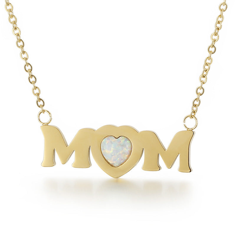 Kalen Stainless Steel Sheel Mother Pendant Necklace Wholesale For Women - view 1