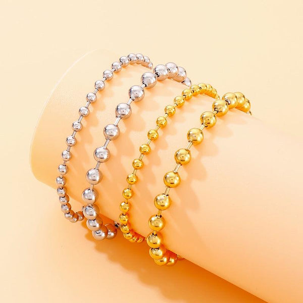 Kalen 4/6mm Stainless Steel Bead Chain Bracelet for Women - kalen