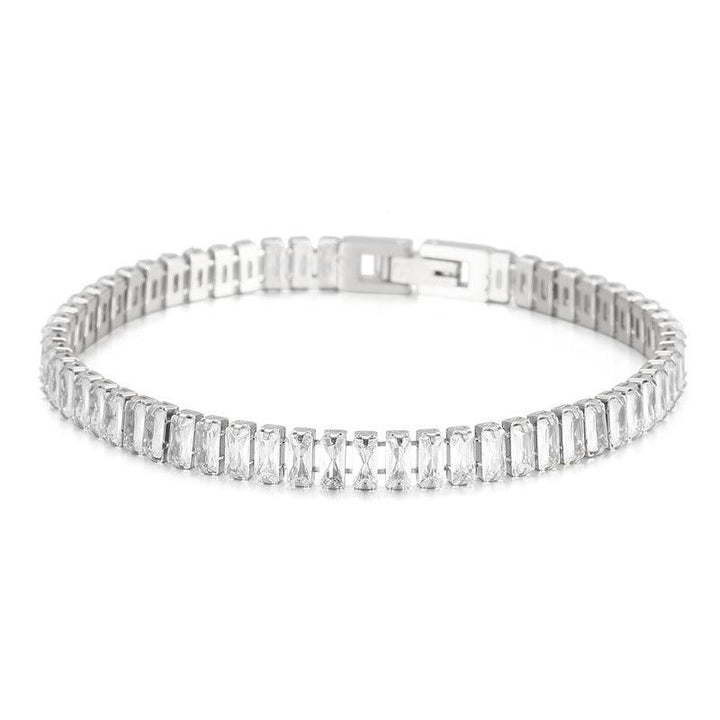 Kalen 6mm Stainless Steel Zircon Tennis Chain Wholesale Bracelet - kalen