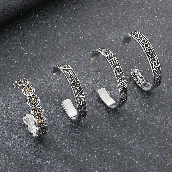 Viking Valknut Odin Rune Bracelet