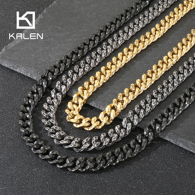 Stainless Steel Chunky Chian Necklace - view 1