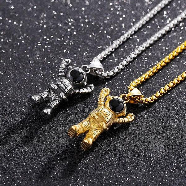 Kalen Great Astronaut Pendant Stainless Steel Cool Boy Necklace Birthday Gift Jewelry Dropshipping.