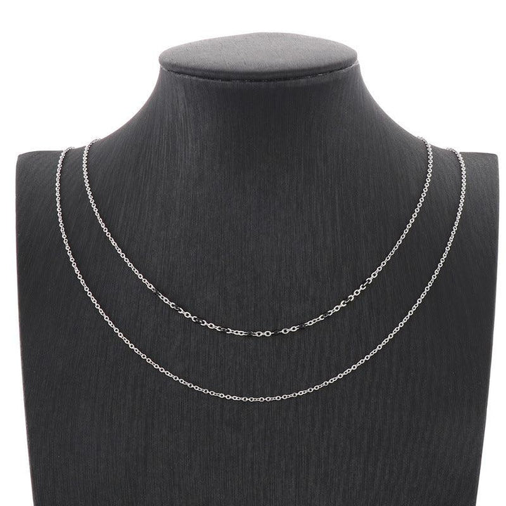 Double Layer 1.5mm O-Chain Link Chain Bead Chain Bohemia Necklace - kalen