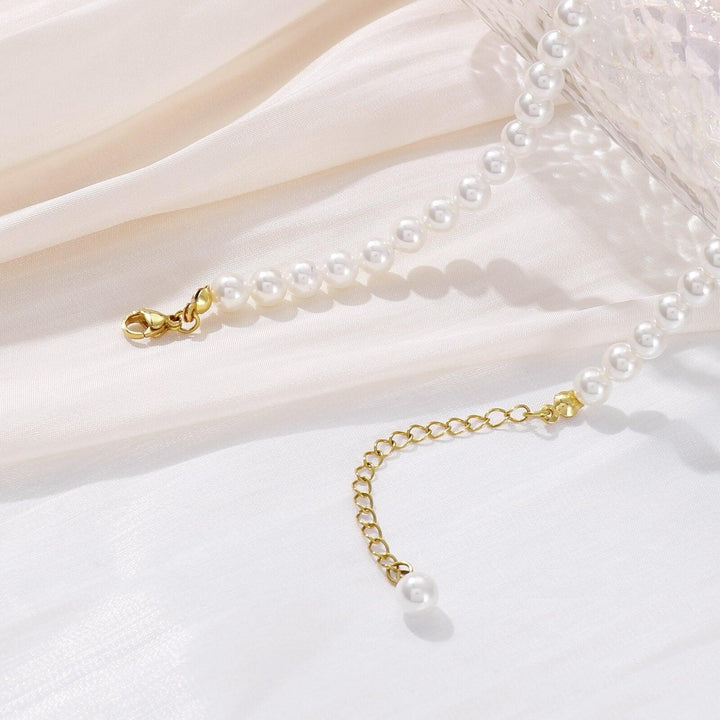 KALEN Stacking Elegant Big White Shell Pearl Beads Choker Clavicle Chain Necklace For Women Wedding Jewelry Collar 2022 New.