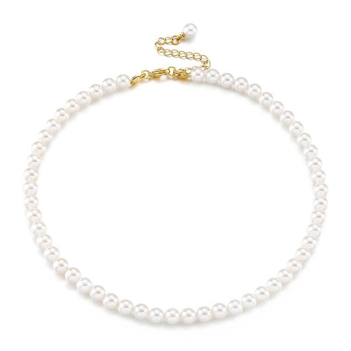 KALEN Stacking Elegant Big White Shell Pearl Beads Choker Clavicle Chain Necklace For Women Wedding Jewelry Collar 2022 New.