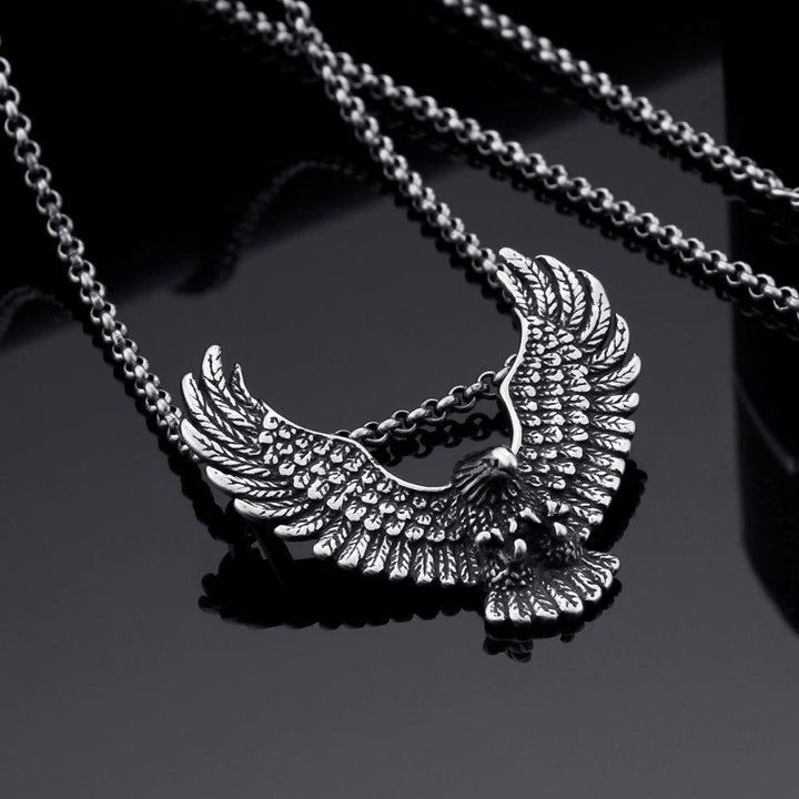 Kalen Punk Eagle Pendants For Men Necklaces 316L Stainless Steel Jewelry Accessories.