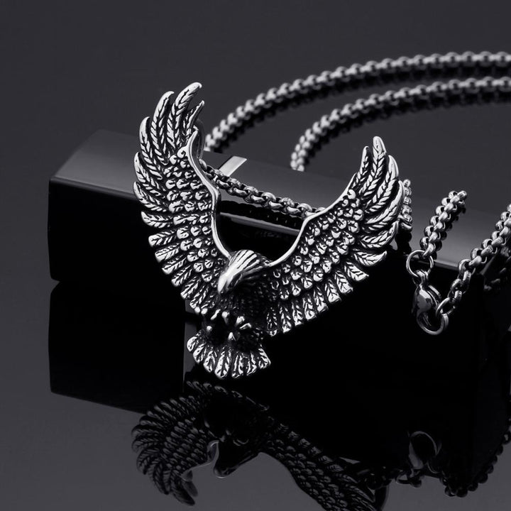 Kalen Punk Eagle Pendants For Men Necklaces 316L Stainless Steel Jewelry Accessories.