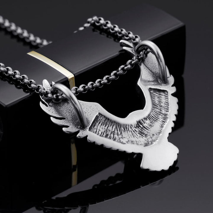 Kalen Punk Eagle Pendants For Men Necklaces 316L Stainless Steel Jewelry Accessories.