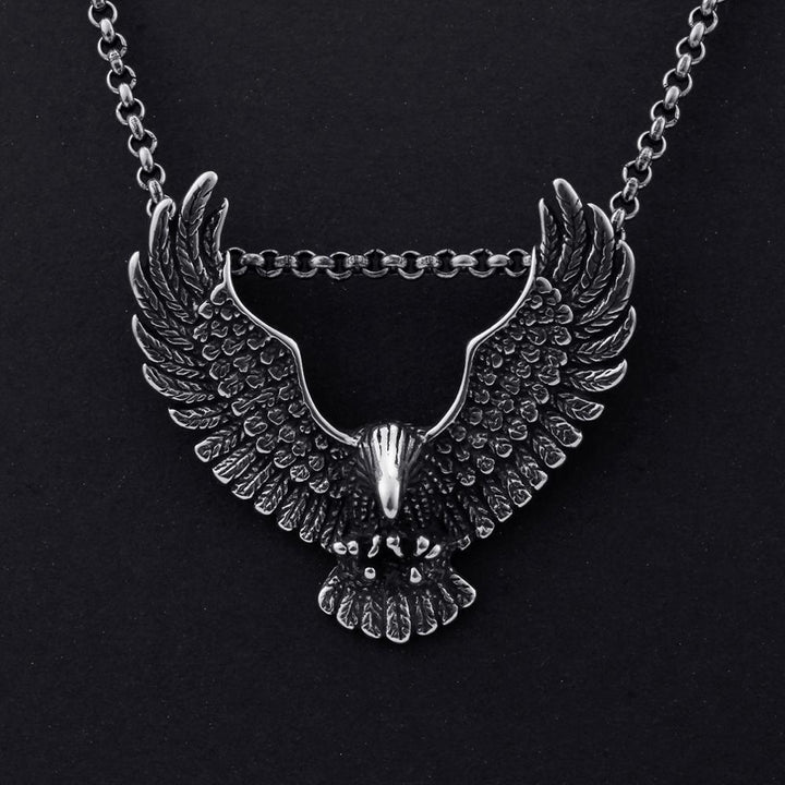 Kalen Punk Eagle Pendants For Men Necklaces 316L Stainless Steel Jewelry Accessories.