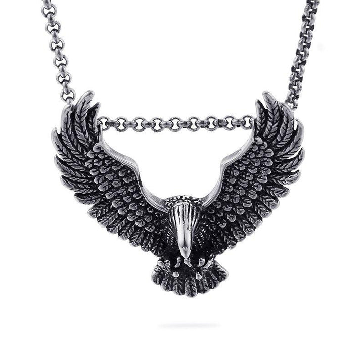 Kalen Punk Eagle Pendants For Men Necklaces 316L Stainless Steel Jewelry Accessories.