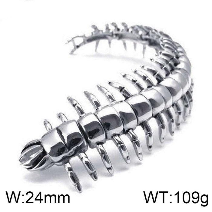 Exaggerated Skull Crocodile Centipede Bracelet For Men - kalen