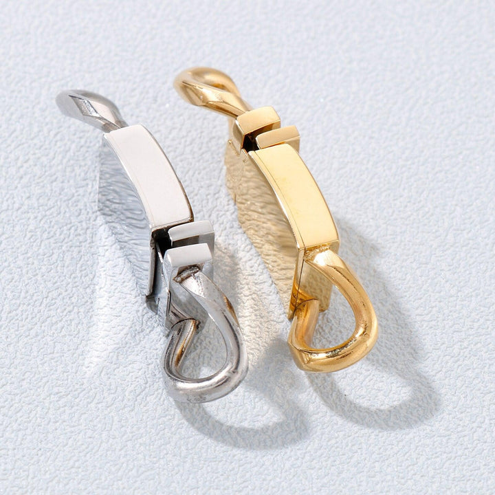 Gold Clasp Hooks For Men DIY Handmade Necklace Bracelet Jewelry Accessories Stainless Steel Connectors Luxury Making Supplies.