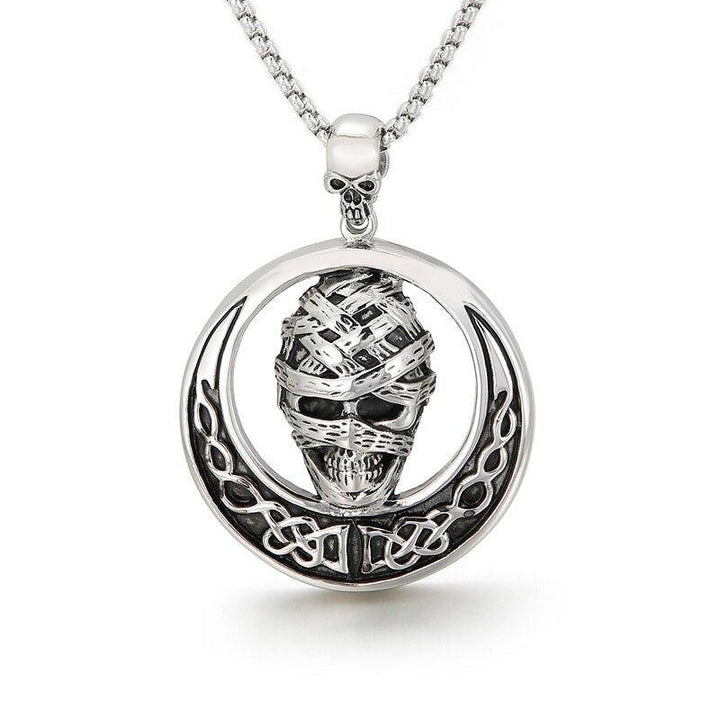 Kalen Vintage Goth Mummy Skull Pendant Jewelry On The Neck For Men Jewelry 2021 Necklace.