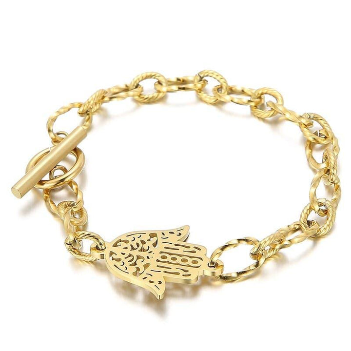 Kalen Stainless Steel Chain Bracelets For Women Gold Silver Color For Pendant Hamsa Bracelets Jewelry.