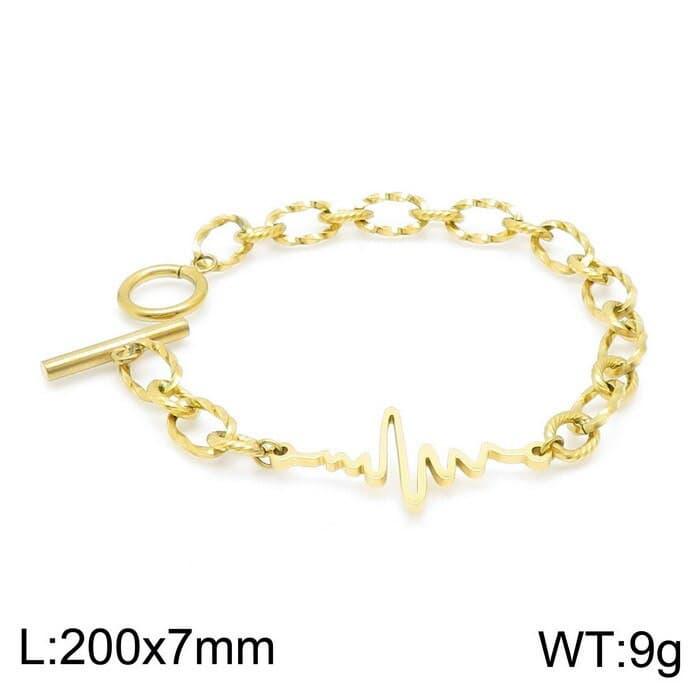 Kalen Stainless Steel Chain Bracelets For Women Gold Silver Color For Pendant Hamsa Bracelets Jewelry.